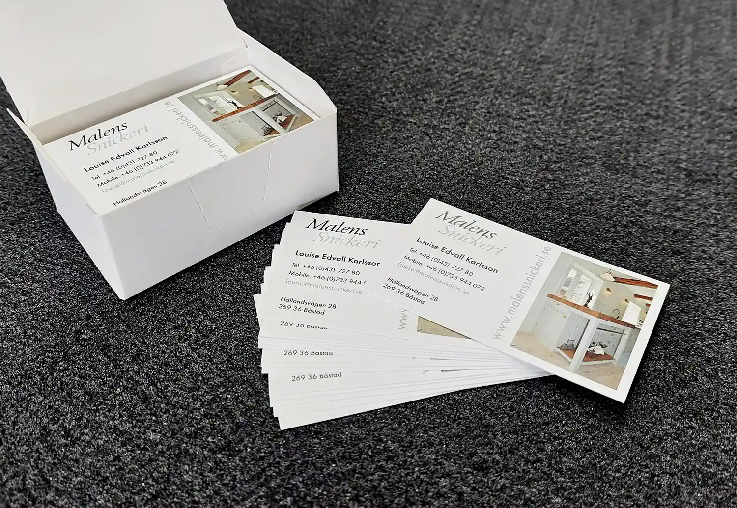 Trycksaker visitkort mässa folder broschyr flyer